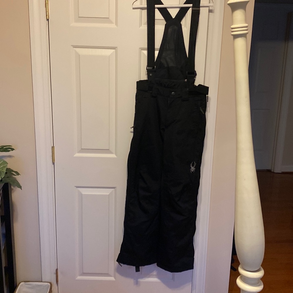 Spyder black snow/ski pant suspenders